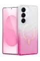 Newface Samsung Galaxy S25 Plus Pummel Shiny Magsafe Kapak - Pembe