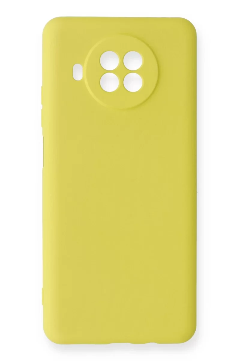 Newface Xiaomi Mi 10T Lite Kılıf Nano içi Kadife Silikon - Sarı