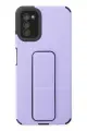 Newface Samsung Galaxy A03S Kılıf Mega Standlı Silikon - Lila