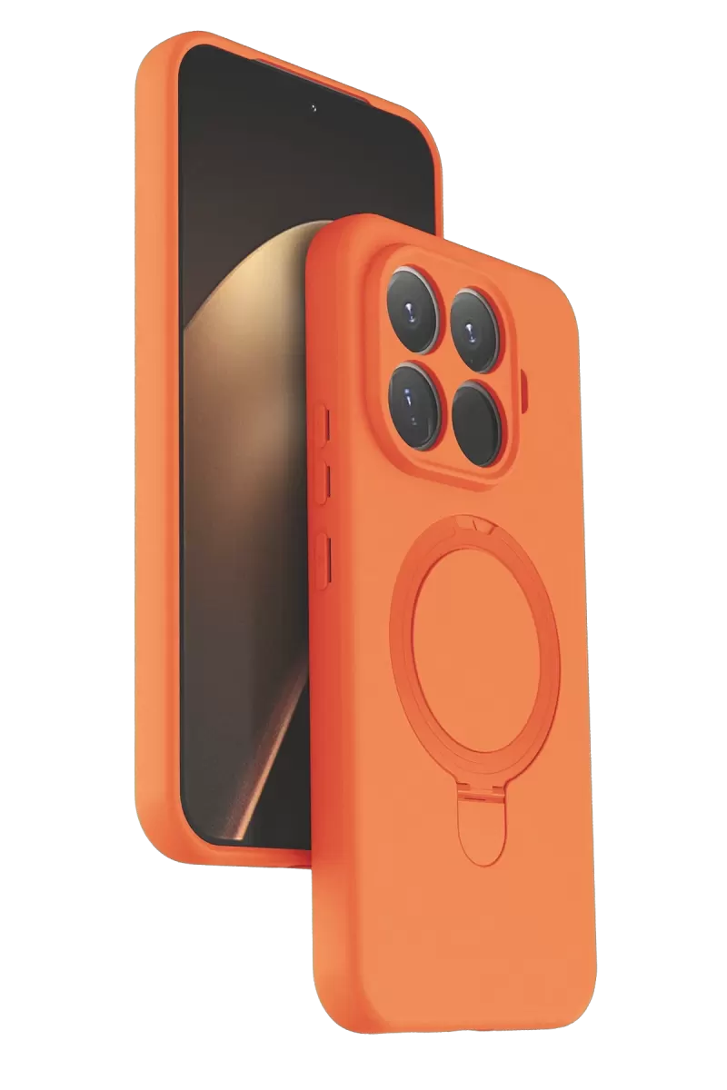 Newface Xiaomi Mi 15T Pro Regal Magsafe Standlı Kapak - Turuncu