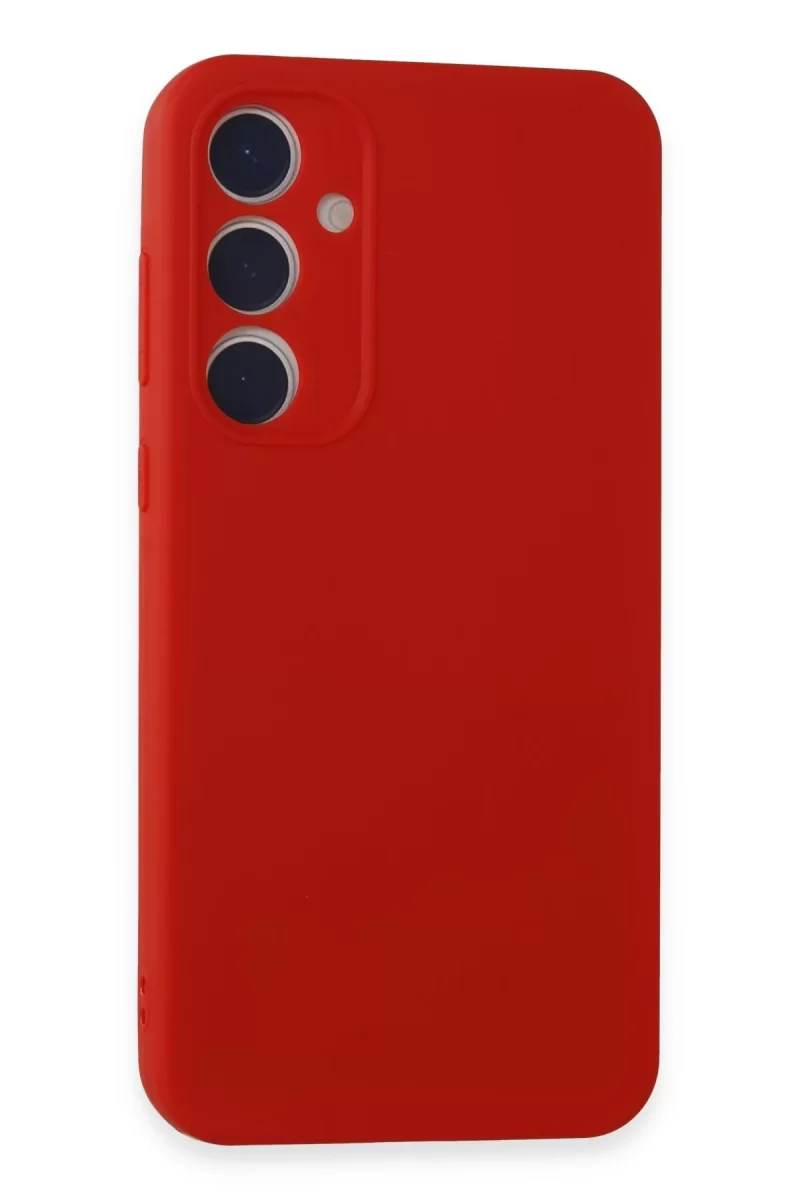 Newface Samsung Galaxy A15 4G Kılıf First Silikon - Kırmızı