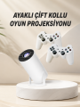Taşınabilir Android Projeksiyon Ayaklı Çift Kollu 4K Çözünürlüklü Sinema Projeksiyonu