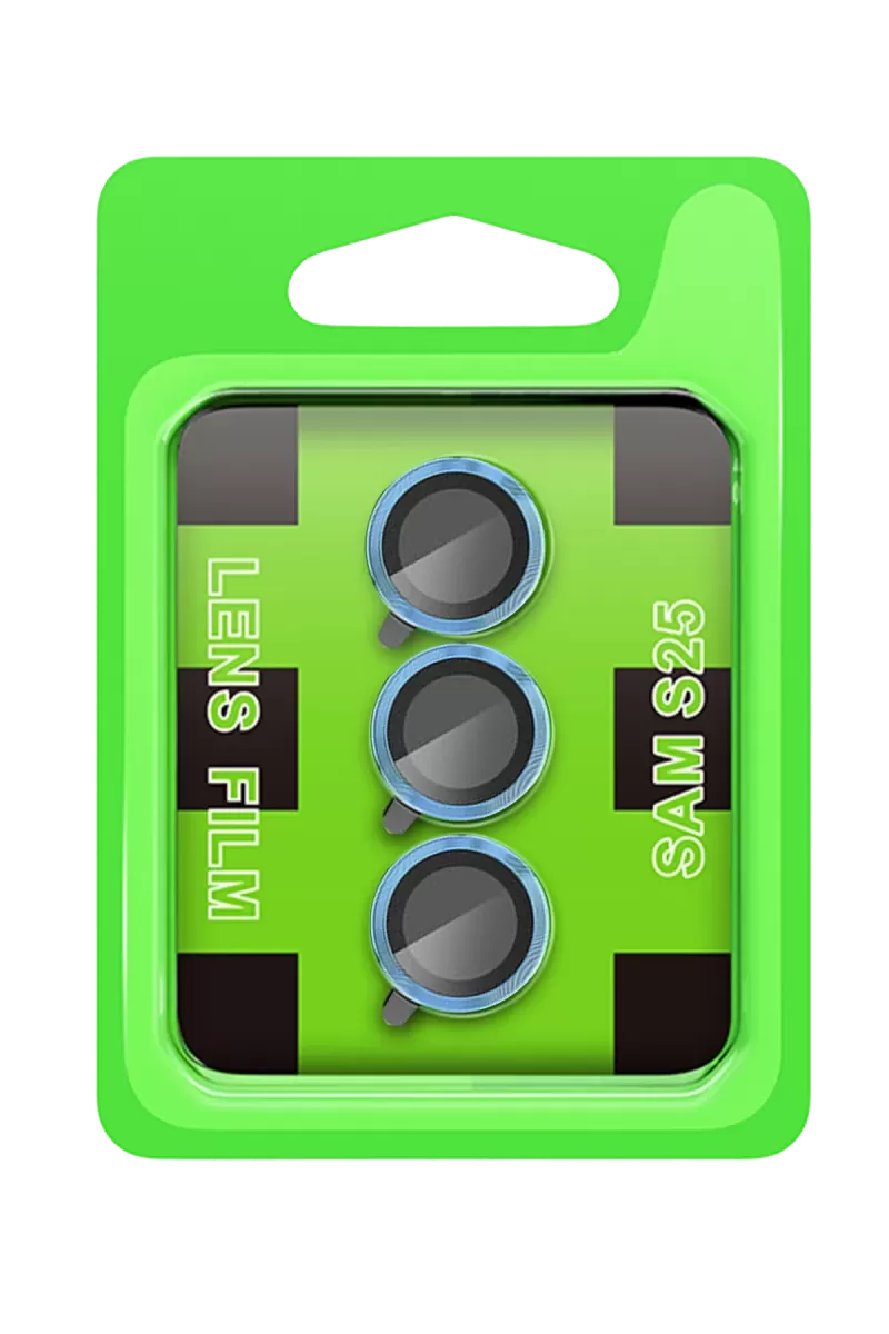 Newface Samsung Galaxy S25 Plus Raze Metal Kamera Lens - Mavi