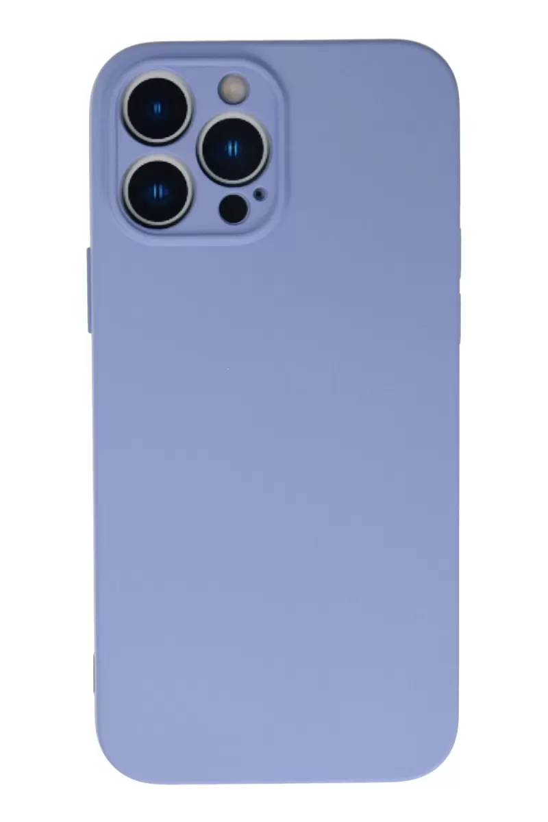 Newface Apple iPhone 13 Pro Max Kılıf Nano içi Kadife Silikon - Lila