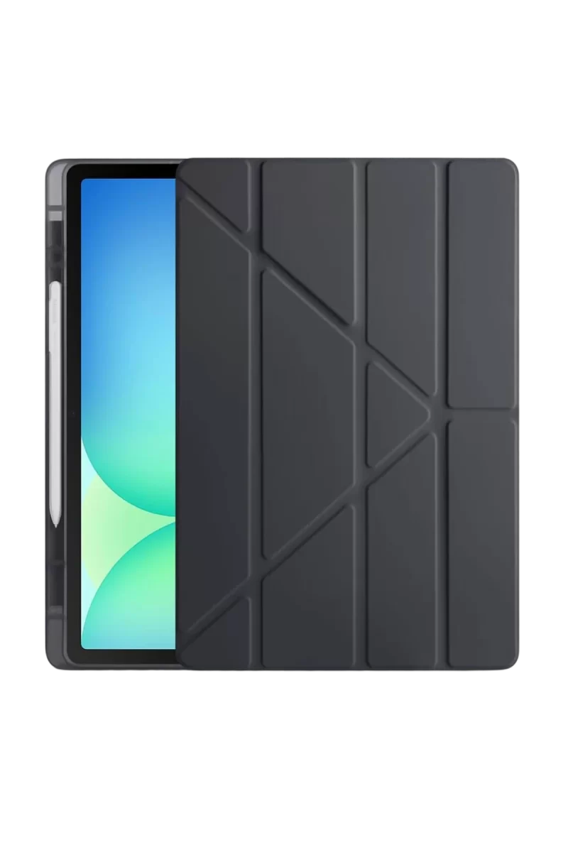 Newface Apple iPad Pro 13 (2024) Kılıf Kalemlikli Hugo Tablet Kılıfı - Siyah