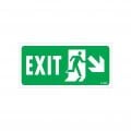 Exit Sağ Aşağı Uyarı Levhası 17,5x25 KOD:957