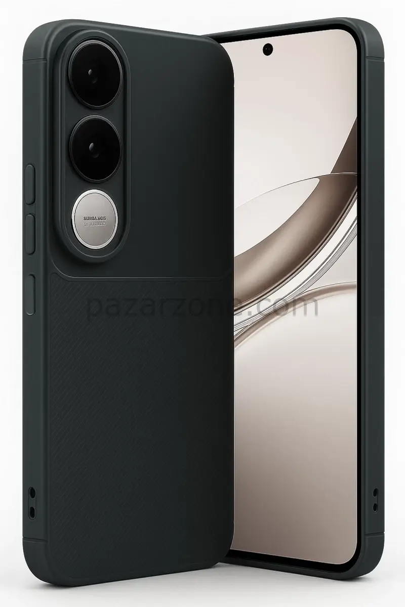 Newface Vivo V50 Lite 4G Auto Focus Karbon Kapak - Siyah