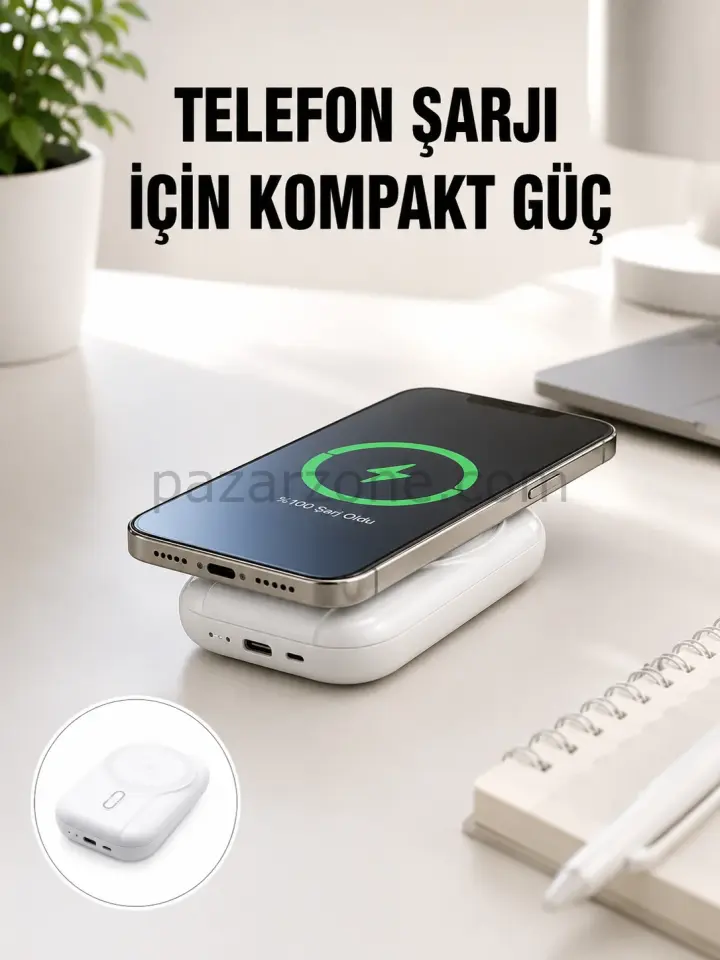 22.5W Süper Hızlı Şarjlı Çok Fonksiyonlu 10000 mAh Powerbank Yeni Nesil