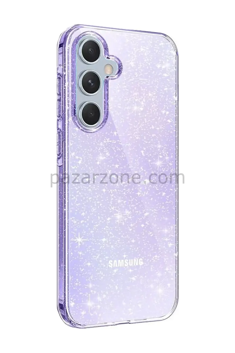 Newface Samsung Galaxy A15 4G Kılıf Glow Kapak - Mor