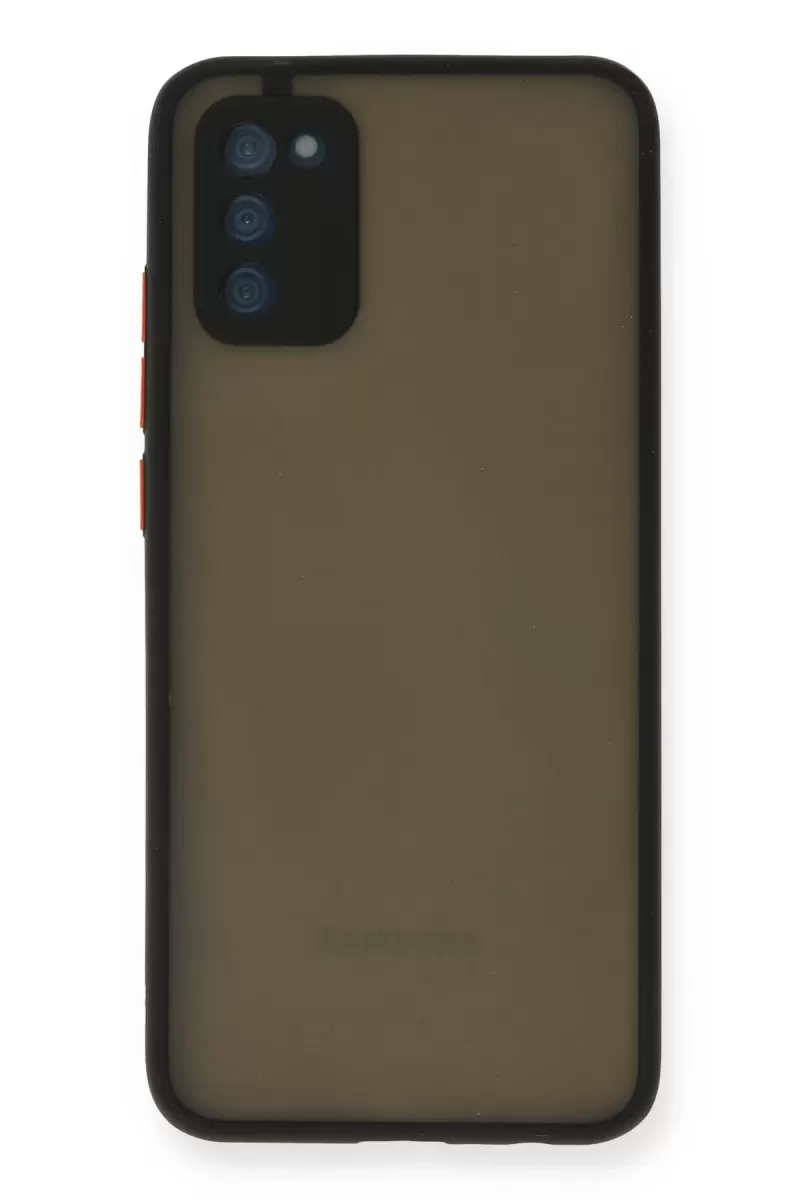 Newface Samsung Galaxy A03S Kılıf Montreal Silikon Kapak - Siyah