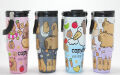 Capybara Desenli Isı Muhafazalı Pipetli Dev Çelik Termos (Tumbler)