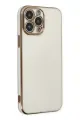 Newface Apple iPhone 14 Pro Max Kılıf Volet Silikon - Beyaz