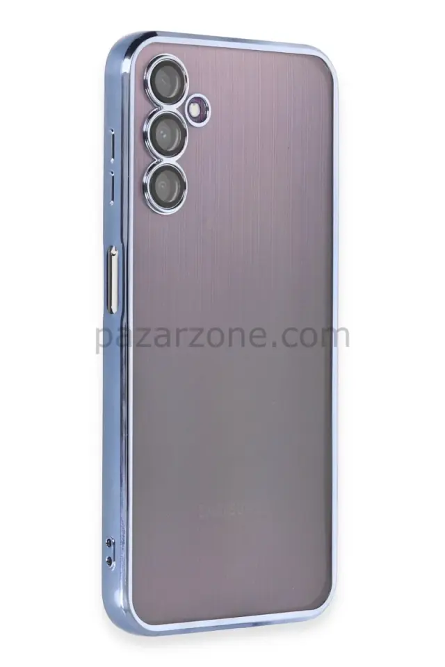 Newface Samsung Galaxy A14 4G Kılıf Razer Lensli Silikon - Açık Mavi