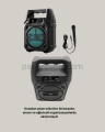 6.5 İnç Bluetooth Hoparlör Mikrofonlu Taşınabilir Karaoke ve Parti Sistemi