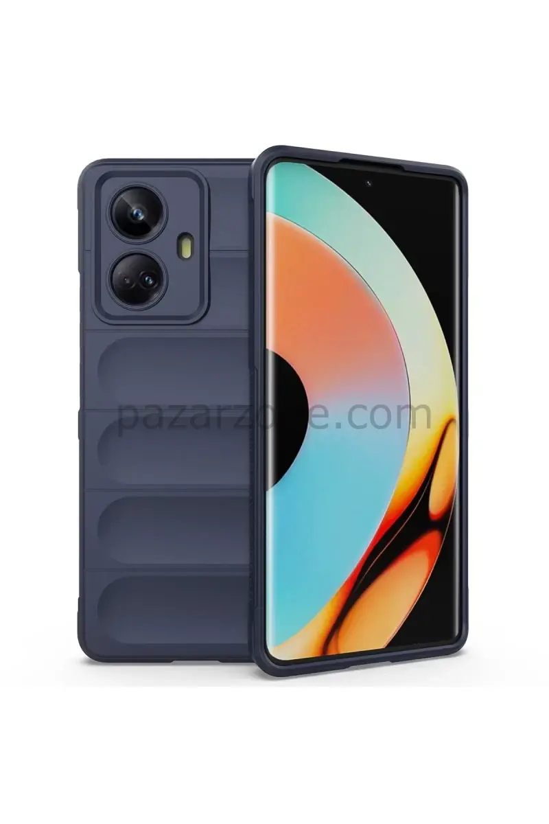 Newface Realme 10 Pro 5G Kılıf Optimum Silikon - Lacivert