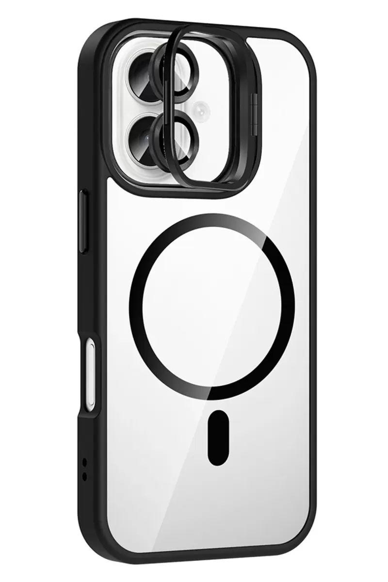 Joko Apple iPhone 17 Remim Lensli Magsafe Standlı Kapak - Siyah