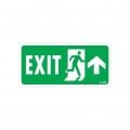 Exit Yukarı Sağ Ok İşaretli Uyarı Levhası 17,5x25 KOD:955