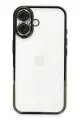 Newface Apple iPhone 16 Plus Kılıf Razer Lensli Silikon - Yeşil
