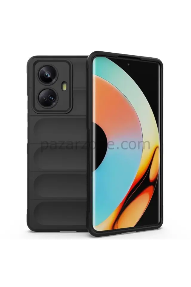 Newface Realme 10 Pro 5G Kılıf Optimum Silikon - Siyah