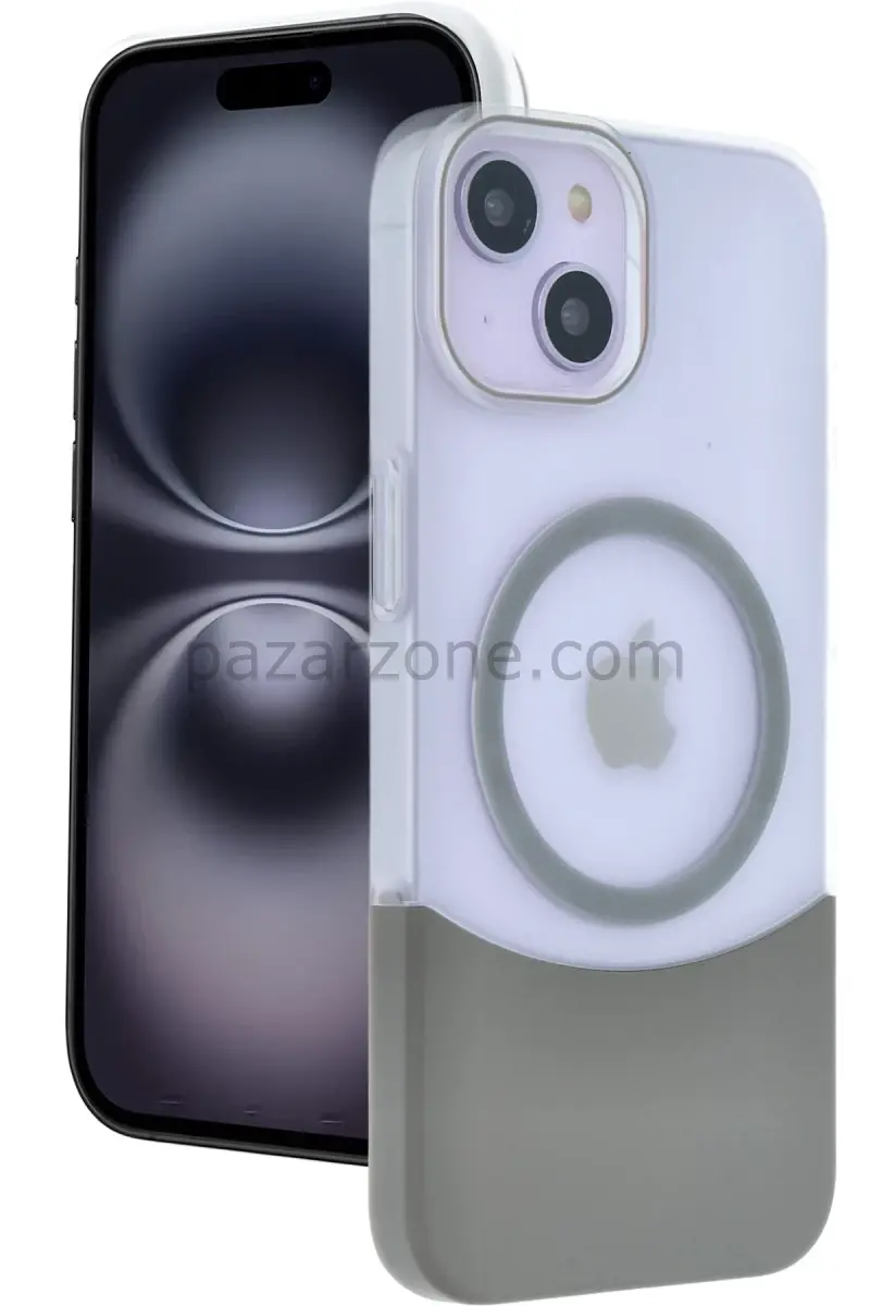 Joko Apple iPhone 14 Velar Magsafe Kapak - Natural Grey