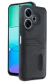 Newface Xiaomi Redmi 13 4G Kılıf Sara Kartvizitli Deri Kılıf - Siyah
