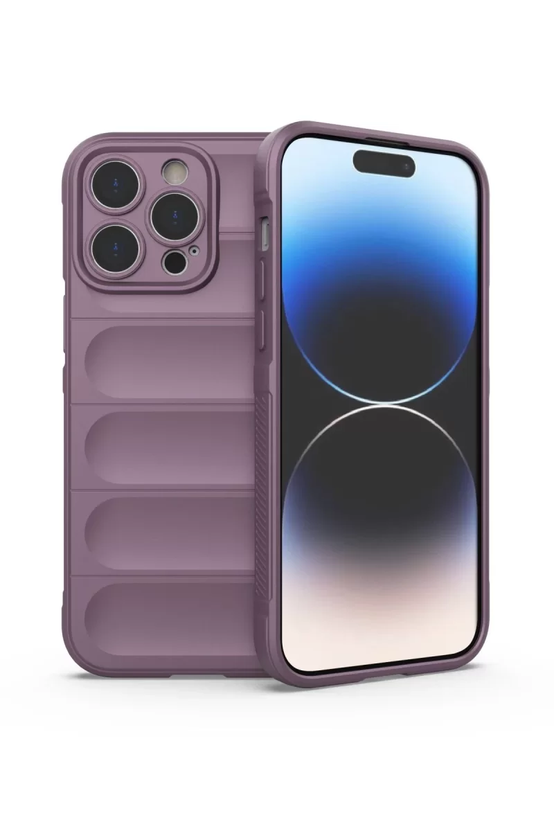 Newface Apple iPhone 13 Pro Max Kılıf Optimum Silikon - Mor