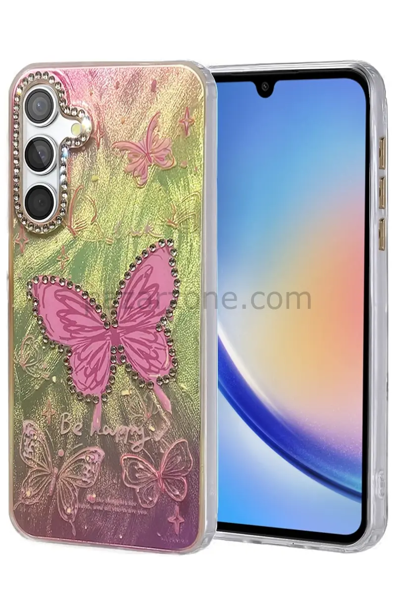 Newface Samsung Galaxy A34 5G Kılıf Blade Aynalı Desenli Kapak - Desen 5