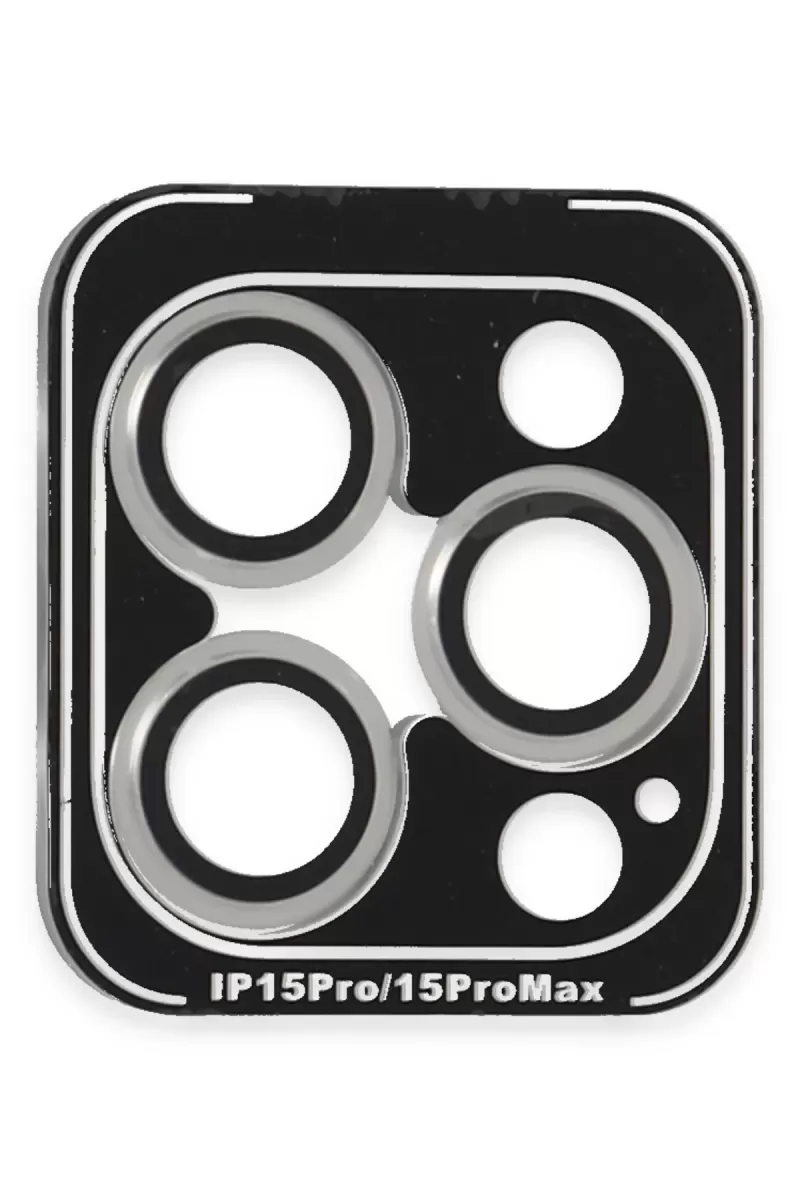 Joko Apple iPhone 15 Pro Max PVD Metal Kamera Lens - Gümüş