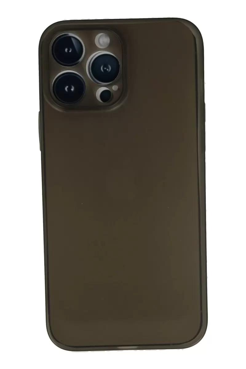 Newface Apple iPhone 13 Pro Max Kılıf PP Ultra İnce Kapak - Gri