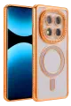 Newface Xiaomi Redmi Note 15 4G Joke Simli Magneticsafe Kılıf - Turuncu