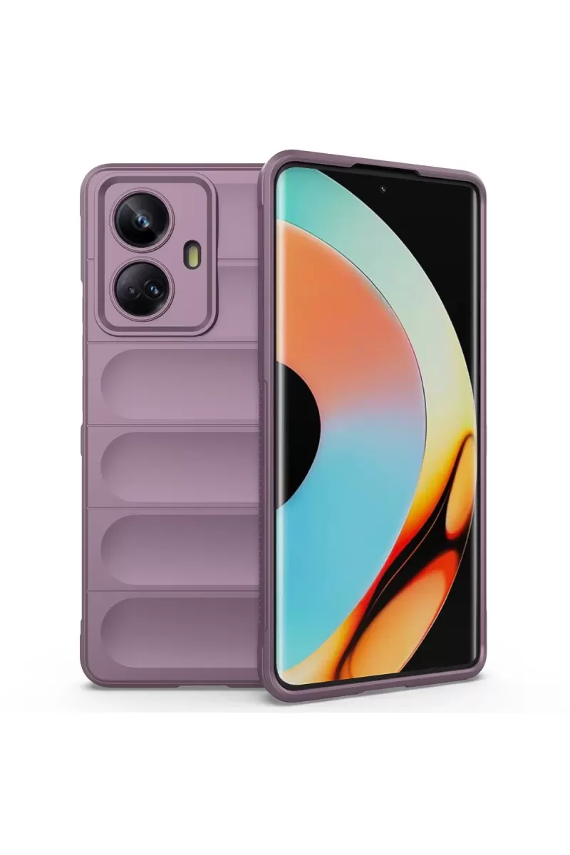 Newface Realme 10 Pro 5G Kılıf Optimum Silikon - Mor