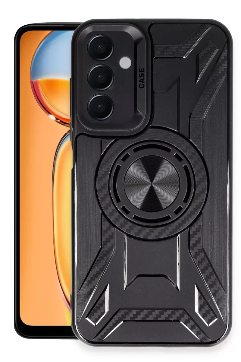 Newface Samsung Galaxy A15 4G Kılıf Lincoln Silikon - Siyah