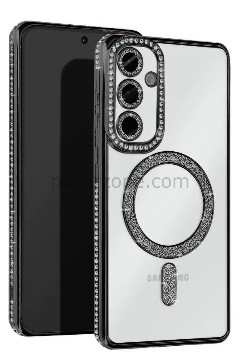 Newface Samsung Galaxy S23 FE Joke Simli Magneticsafe Kılıf - Siyah