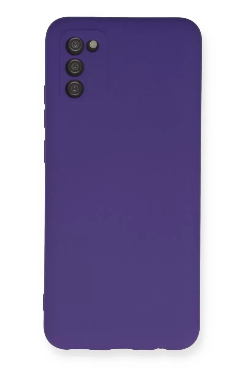 Newface Samsung Galaxy A03S Kılıf Nano içi Kadife Silikon - Mor