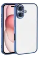 Newface Apple iPhone 17 Razer Lensli Silikon - Açık Mavi