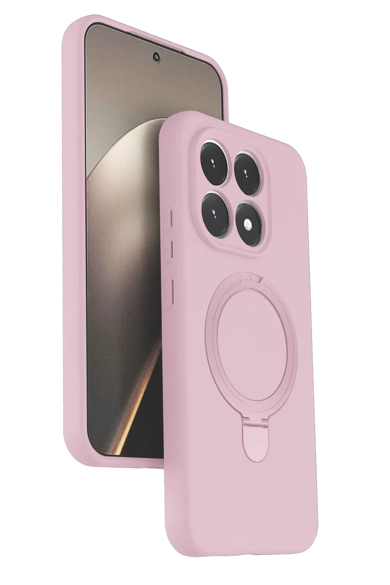 Newface Xiaomi Mi 15T Regal Magsafe Standlı Kapak - Açık Pembe