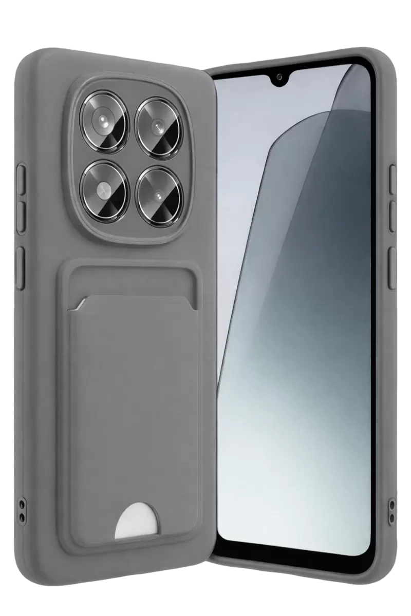 Newface Xiaomi Redmi Note 15 4G Kelvin Kartvizitli Silikon - Gri