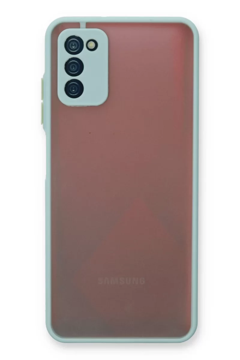 Newface Samsung Galaxy A03S Kılıf Montreal Silikon Kapak - Turkuaz