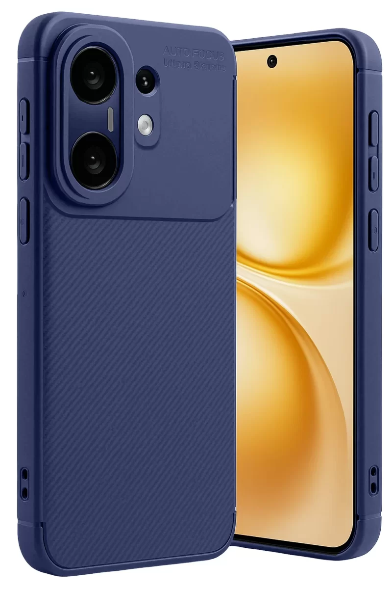Newface Vivo X200 FE Auto Focus Karbon Kapak - Lacivert
