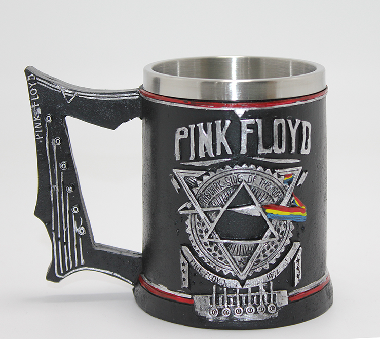 Pink Floyd Tasarım Kupa Bardak - 3D Kabartmalı -  Paslanmaz Çelik