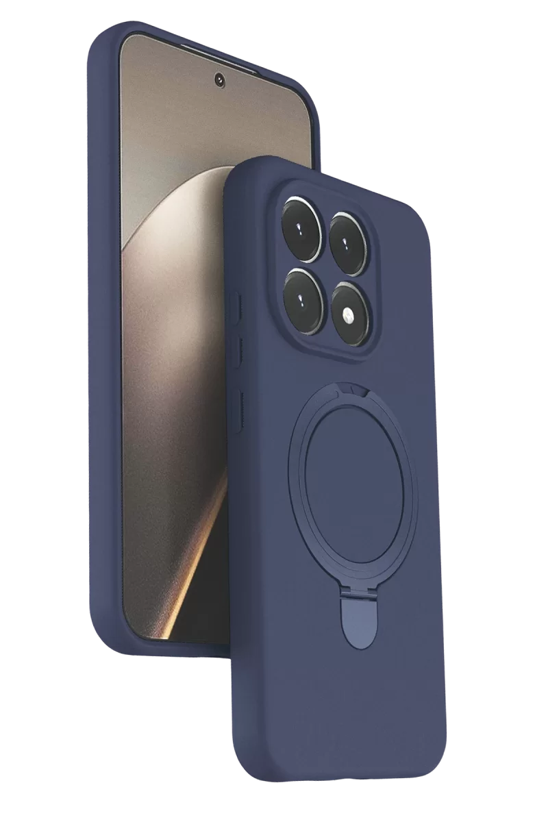 Newface Xiaomi Mi 15T Regal Magsafe Standlı Kapak - Lacivert