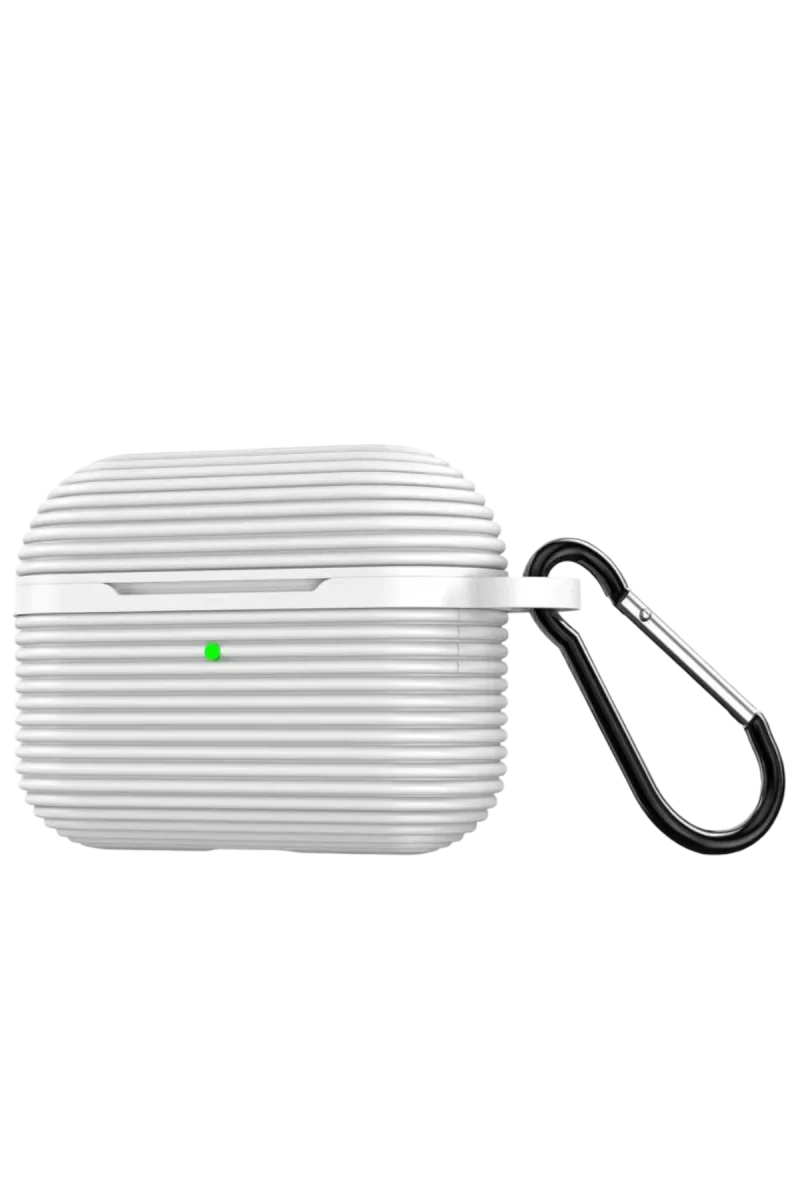 Newface Apple Airpods Pro 3 (3.nesil) Raven Silikon Kılıf - Beyaz