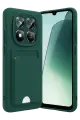 Newface Xiaomi Redmi Note 15 4G Kelvin Kartvizitli Silikon - Koyu Yeşil