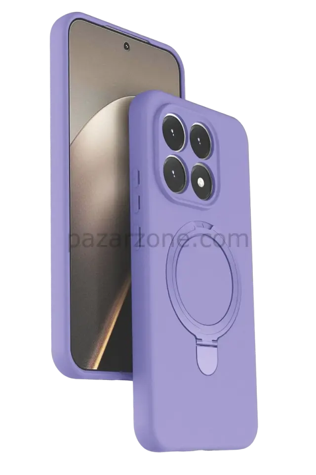 Newface Xiaomi Mi 15T Regal Magsafe Standlı Kapak - Lila