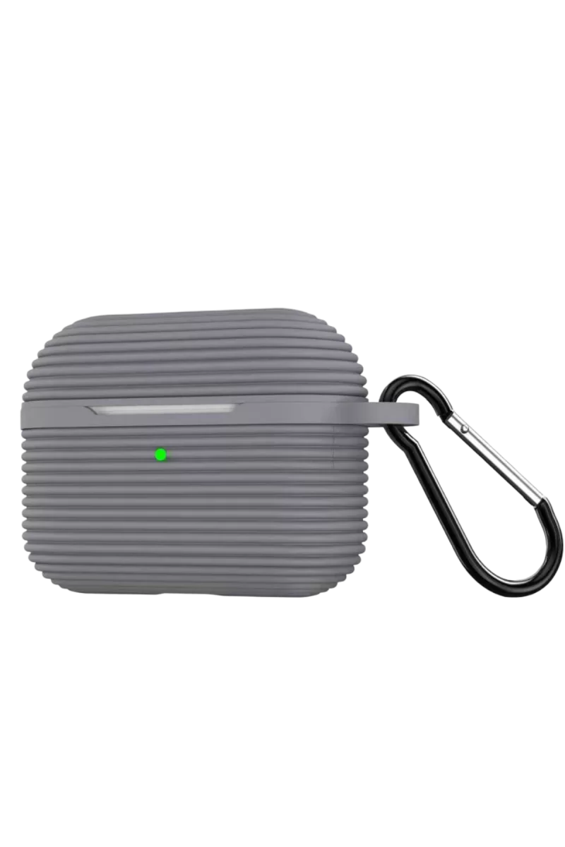 Newface Apple Airpods Pro 3 (3.nesil) Raven Silikon Kılıf - Gri