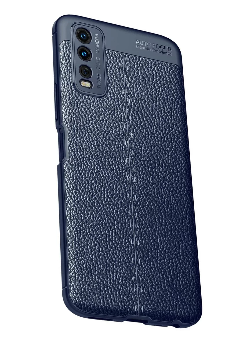 Newface Vivo Y11S Kılıf Auto Focus Kapak - Lacivert