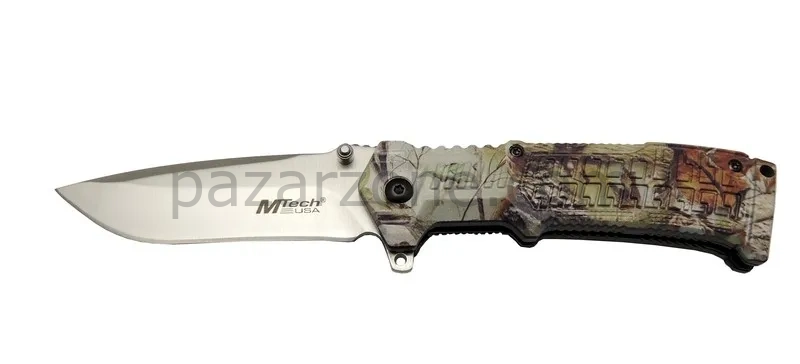 Mtech 465 Kamp Çakı 21cm - Yarı Otomatik, Kemerlikli, Plastik Sap