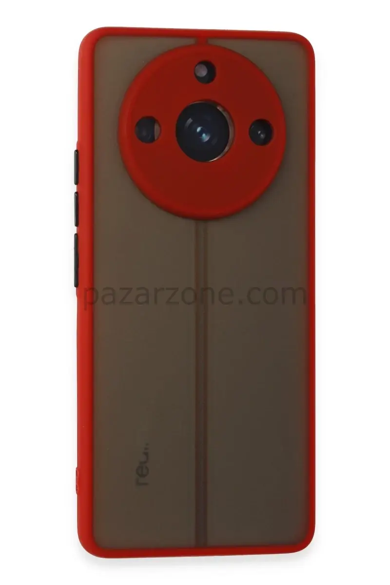 Newface Realme 11 Pro Kılıf Montreal Silikon Kapak - Kırmızı