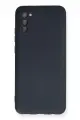Newface Samsung Galaxy A03S Kılıf Nano içi Kadife Silikon - Lacivert