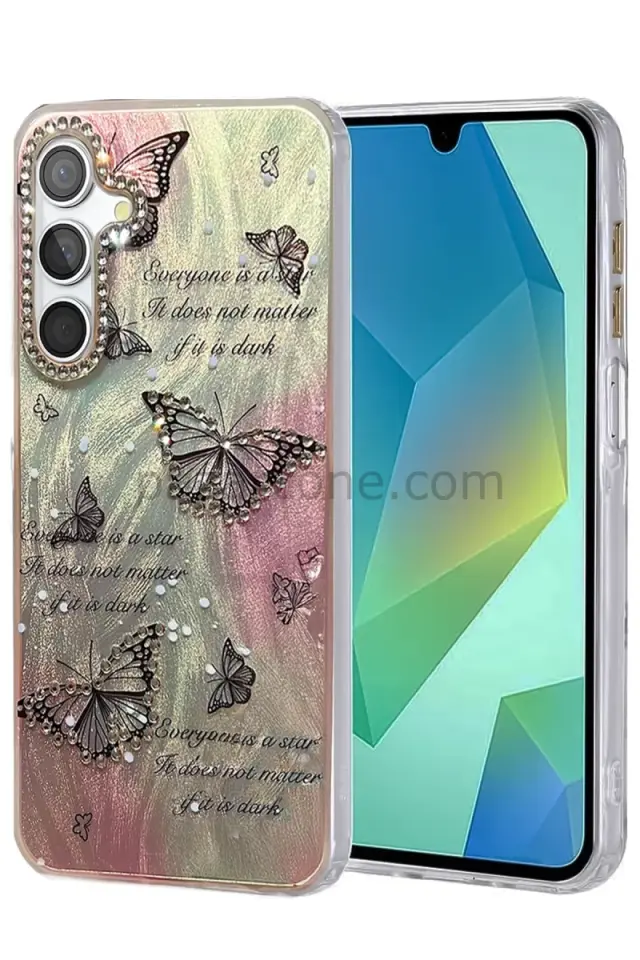 Newface Samsung Galaxy S23 FE Kılıf Blade Aynalı Desenli Kapak - Desen 6